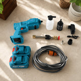 98v High Pressure Wireless Car Washer Kit With Battery And Accessories (1 Set)