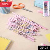 Cartoon Printed Wooden Pencil Set (50 Pc Pack)