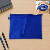 Waterproof Zipper Pencil Pouch With Inner Mesh Divider For School And Office Use