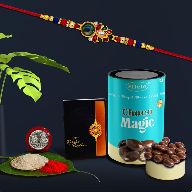 (K1_319_cm) Rakhi Combo  Chocolate Magic  Rakhi  Chocolate For Brother  Fancy Rakhis For Men Stylish  Rakhi With Gift  Rakhi Combo  Set Of 1  Chocolate