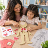 Educational Human Body Anatomy Puzzle With Organ Pieces And Learning Cards Set