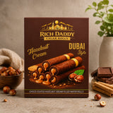 Rich Daddy Hazelnut Cream Cigar Rolls  Premium Dubai Style Snack