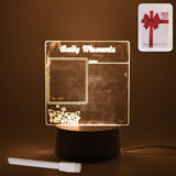 12939 Creative Visualization Lamp 3 Dacrylic Decorative Lamp For Creative Keeps Notes Drawing Table Lamp For Home Decor  Bedroom  Gift  Office Decoration  Erasable Board (Heart-shape  1 Pc)