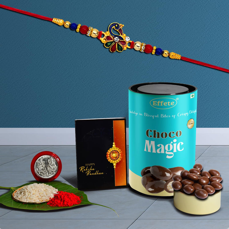 Rakhi (K1_315_cm)  Chocolate Magic  Rakhi For Brother With Gift  Rakhi With Chocolate Rakhi Combo For Brother  Set Of 1 Rakhi  Chocolate