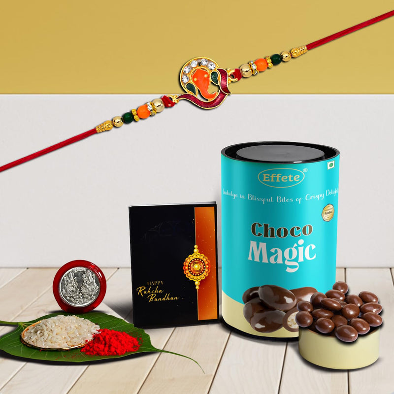 (K1_251_cm) Rakhi Combo With Chocolate Magic Rakhi  Chocolate For Brother Rakhi With Chocolate Rakhi With Gift Rakhi Combo Set Of 1 Rakhi Chocolate