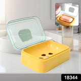 Plastic Soap Dish Portable Plastic Self Draining Soap Holder (1 Pc  Mix Color)