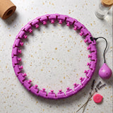Smart Fitness Hula Hoop With Weighted Ball Detachable Waist Exerciser (1 Pc)