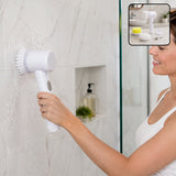 5 In 1 Electric Cleaning Brush Rechargeable Spin Scrubber For Bathroom (1 Set)