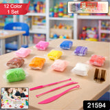 Kids 12 Color Antibacterial Super Clay Set For Creative Play (1 Set)