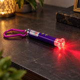 Laser Pointer Keychain Light With Flower Cap And Clip For Portable Daily Carry