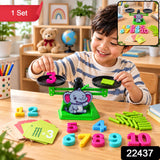 Educational Math Balancing Game With Elephant Scale Number Pieces And Rods Set