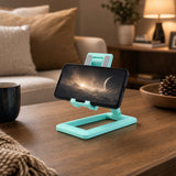 Foldable Plastic Mobile Phone Holder Stand Adjustable Desk Stand For Office (1 Pc)