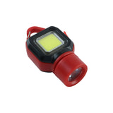 5 Mode Mini Cob Led Keychain Flashlight With Carabiner Clip (1 Pc)