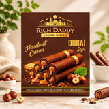 Rich Daddy Hazelnut Cream Cigar Rolls  Premium Dubai Style Snack