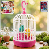 Kids Talking Bird Cage Toy  Interactive Sound  Repeats Fun