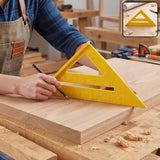 Plastic Speed Square Triangle Ruler For Woodworking Measuring And Marking (1 Pc)