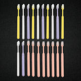 Plastic Toothbrush With Plastic Round Box (20 Pcs Set)