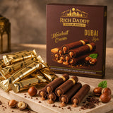 Rich Daddy Hazelnut Cream Cigar Rolls  Premium Dubai Style Snack
