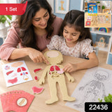 Educational Human Body Anatomy Puzzle With Organ Pieces And Learning Cards Set