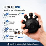 Eagle Claw Finger Gripper Hand Grip Strength And Wrist Exerciser Ball (1 Pc)
