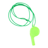 Plastic Sports Whistle With Neck Lanyard Loud Safety Whistle (1 Pc Mix Color)