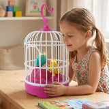 Kids Talking Bird Cage Toy  Interactive Sound  Repeats Fun