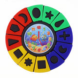 Shape  Color Matching Learning Puzzle Toy With Clock For Kids Toddlers (1 Pc)