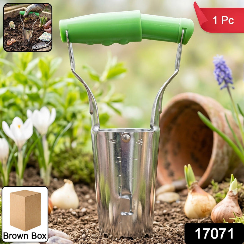 Garden Bulb Planter  Neat Planting With Depth Marks And Steel Build