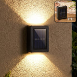 Sensor Solar Led Wall Light Up Down Beam Outdoor Garden Lamp (1 Pc)