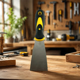 Stainless Steel Wide Blade Putty Knife Scraper With Ergonomic Handle (1 Pc)