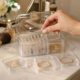 Acrylic Jewellery Storage Box  Clear Organizer With 10 Compartments