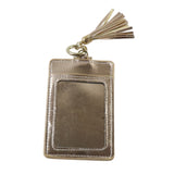 Pu Leather Card Holder Wallet With Button Strap (1 Pc)