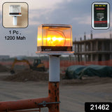 1200mah Solar Powered Led Warning Beacon Light (1 Pc)