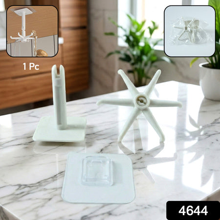 4644 360 Rotating Folding Hook Self-adhesive Waterproof Wall Mounted Hook