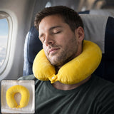 Soft Neck Travel Pillow U Shape Head Support Cushion For Flights (1 Pc)
