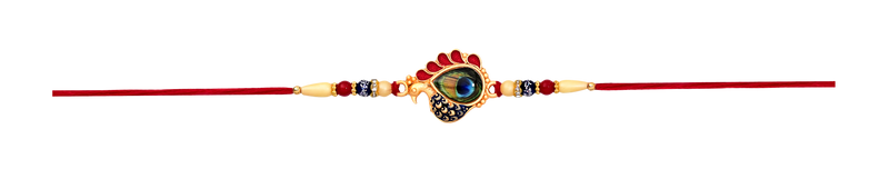 Peacock Feathers Rakhi