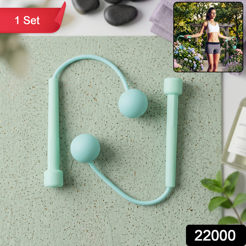 Cordless Fitness Skipping Rope Wrist Ball Exercise Tool (1 Set)