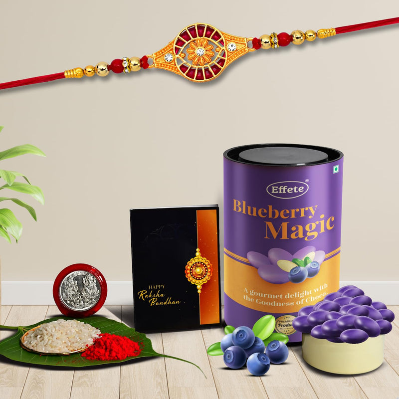 (K1_325_as) Rakhi Combo With Assorted Chocolate Dryfruits 96gm  Stylish Rakhi For Brother  Rakhi  Chocolate For Brother  Rakhi Brother  Rakhi With Gift  Handmade Rakhi  Set Of 1