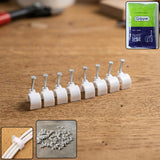 Heavy Duty Plastic Cable Clip With Steel Nail (100 Pc 8mm)