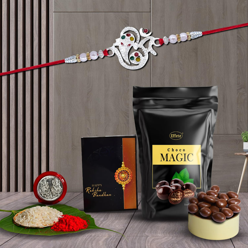 (K1_a8_sm) Rakhi Combo With Choco Magic (Pouch) Rakhi  Chocolate For Brother Fancy Rakhis For Men Stylish Rakhi With Gift Rakhi Combo Set Of 1 Chocolate