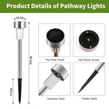 Solar Lawn Lamp Set Of 12 Pc