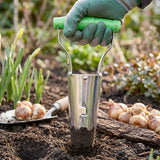 Garden Bulb Planter  Neat Planting With Depth Marks And Steel Build