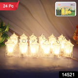 Set Of 24 Led Decorative Lantern Lights  Candle