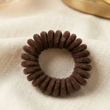 Soft Stretchable Telephone Wire Style Hair Bands Set (1 Pc)
