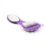 6993  4 In 1 Pedicure Tool For Rough  Dry Feet Dual-sided With Pumice Stone Soft Brush Steel Scrubber  Emery File Softens Hard Foot Corns  Calluses Cleanses  Smoothens Dull Feet