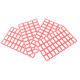 Multipurpose Blank Label Sticker Sheets Red Border Self-adhesive Writable Stickers For Bottles (50 Sheet)
