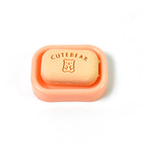 Cute Soap Shaped Erasers With Plastic Case (1 Pc  With Case)