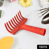 Heavy Duty Plastic Garden Hand Rake  9-tooth Cultivator Tool (1 Pc)