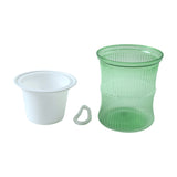 Self-watering Bamboo Style Plastic Flower Pot With Cotton Wick (1 Pc)