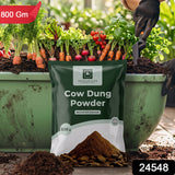 Organic Cow Dung Powder 800g Natural Soil Improver And Manure For Plants (1 Pc)